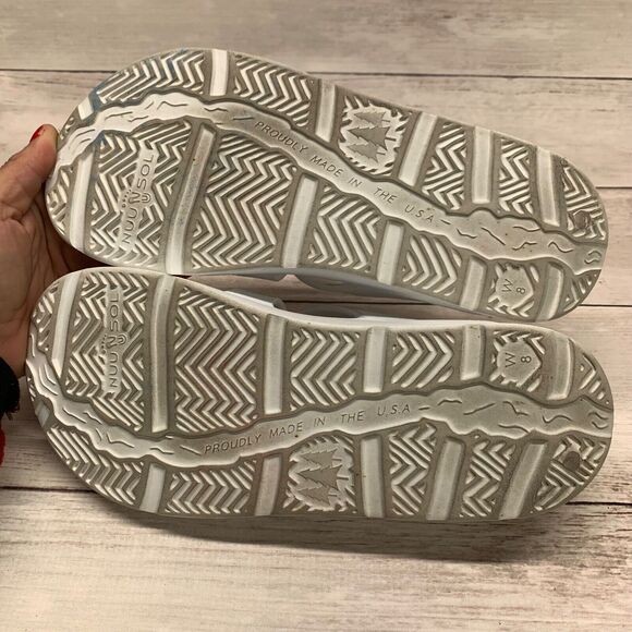 TELIC Women's US 8 White Strappy Lightweight Recovery Slip On Slide Sandals - Picture 4 of 11